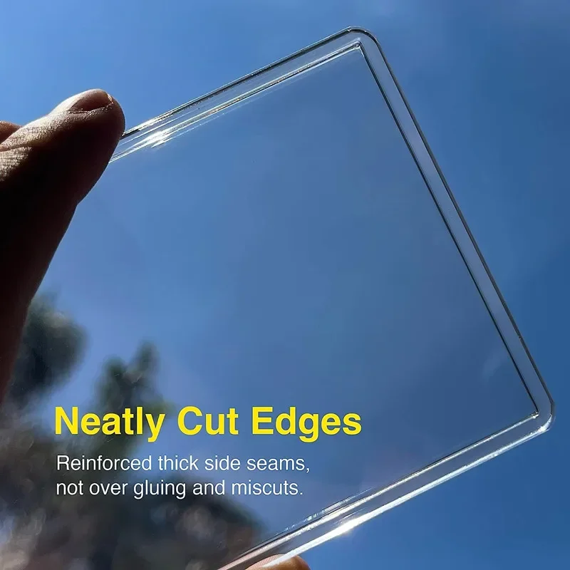 35PT Top Loader Clear Protective Trading Card Topload Holder Hard Plastic Card Sleeves Holder for Baseball Sports Cards