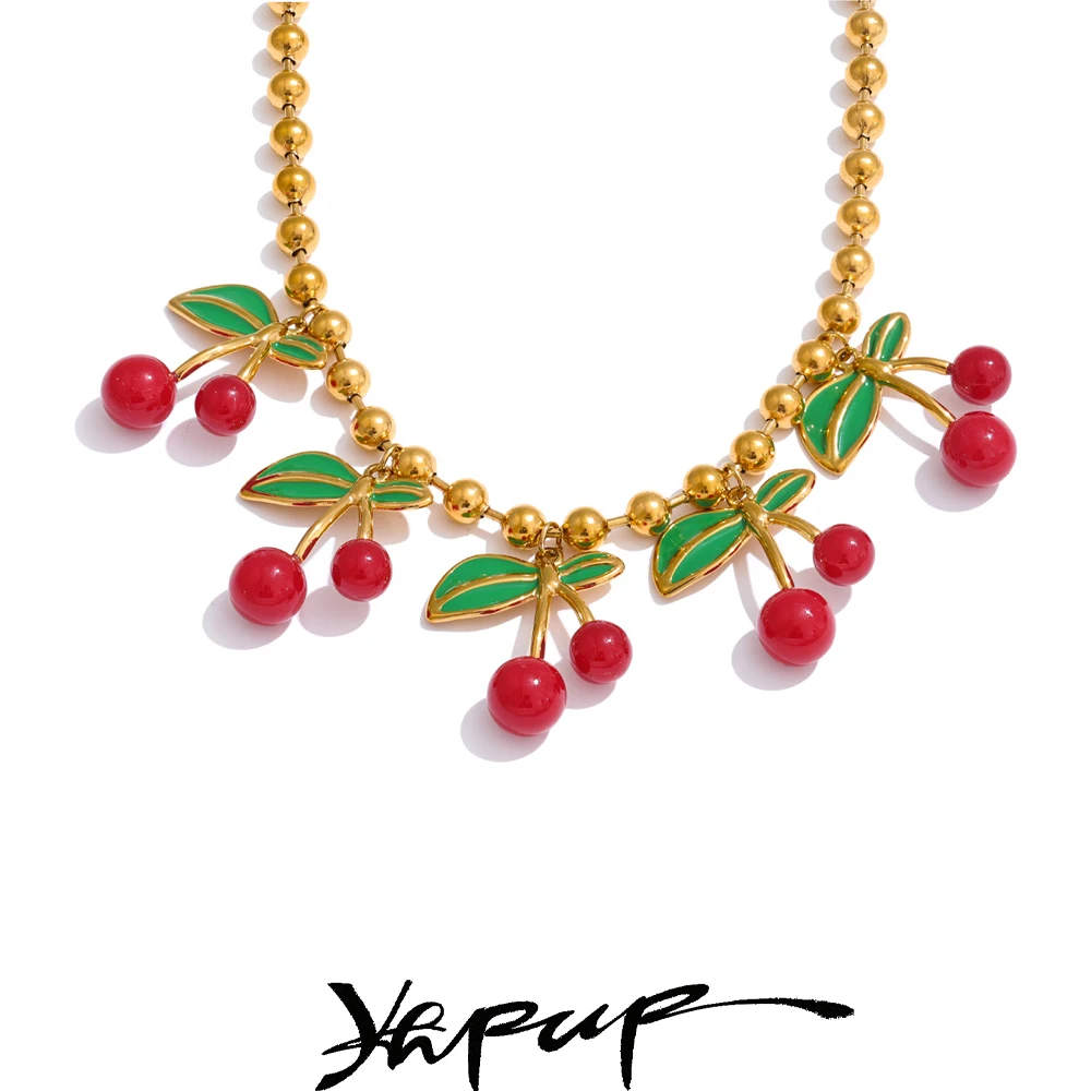 Yhpup Necklace Stainless Steel Chain Waterproof