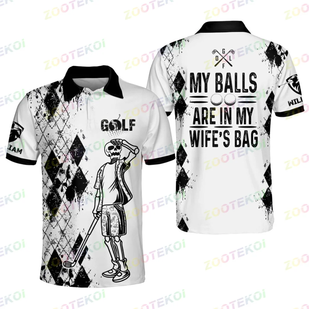 Funny Golf Shirts For Men Personalized Lapel Classic Fashion Golf Shirts Short Sleeve Quick Dry Fit T-shirt Football Volleyball