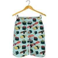 Japanese Sushi Graphic Short Pants For Men 3D Print Cartoon Food Beach Shorts Summer Quick Dry Swim Trunks Surf Board Shorts 2