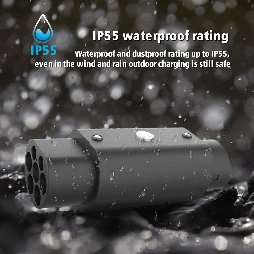 TYPE 2 TO TYPE 1 EV Charger Adapter 3 Phase 32A 22KW - Image 2