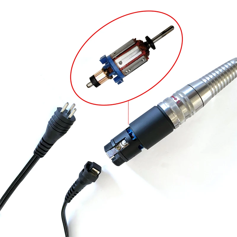 마이크로 모터 드릴 핸드피스 예비 부품 전기자, UP200 G3 핸들, 35000rpm 전기 매니큐어 기계, 네일 아트 액세서리 도구