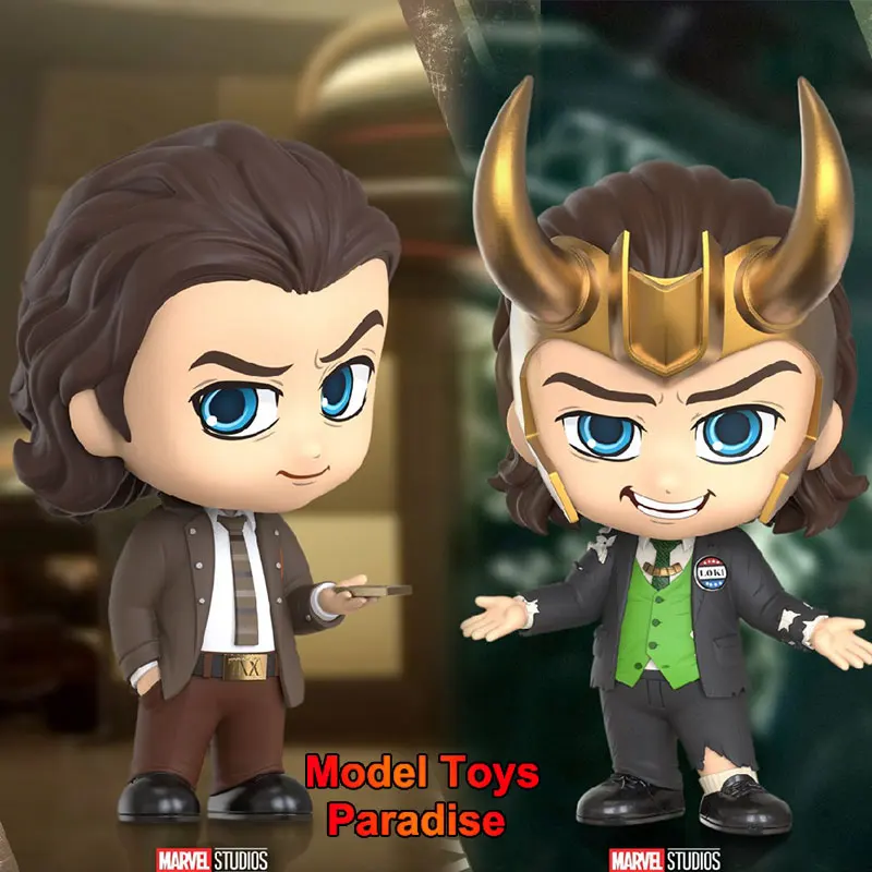 Hot Toys Cosb874, 875 10Cm Scala Uomo Soldato Mini Loki The God Of Lies Inganni Set Completo Action Figure Giocattoli Da Collezione Regali