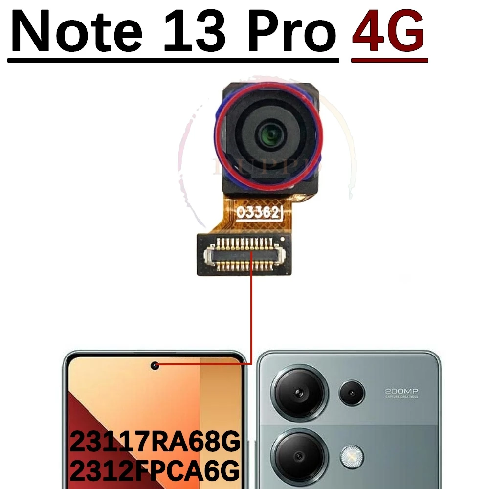 Module Appareil Photo Principal 200MP Pour Xiaomi Redmi Note 13 Pro 4G - Neuf