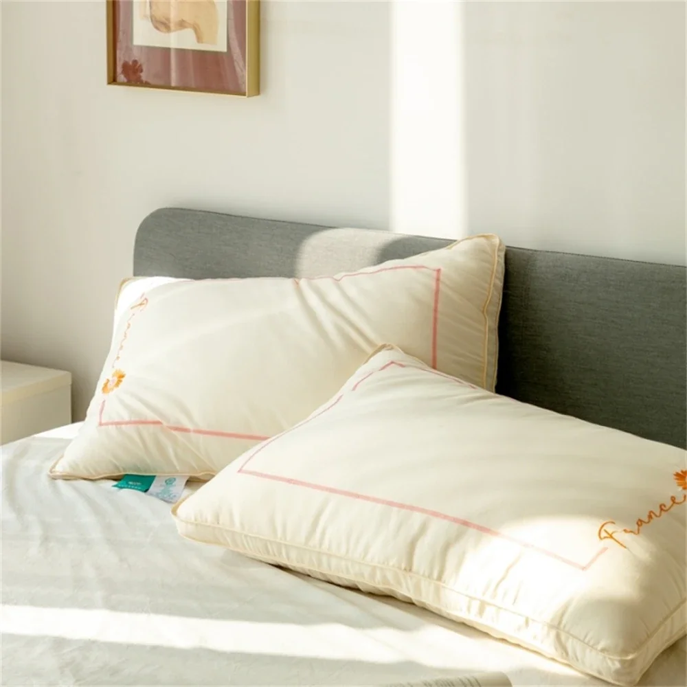 

Подушка из 100% хлопка для защиты шейного отдела позвоночника, декоративные подушки для спальни, подушка для сна, подушка для шеи, постельное белье