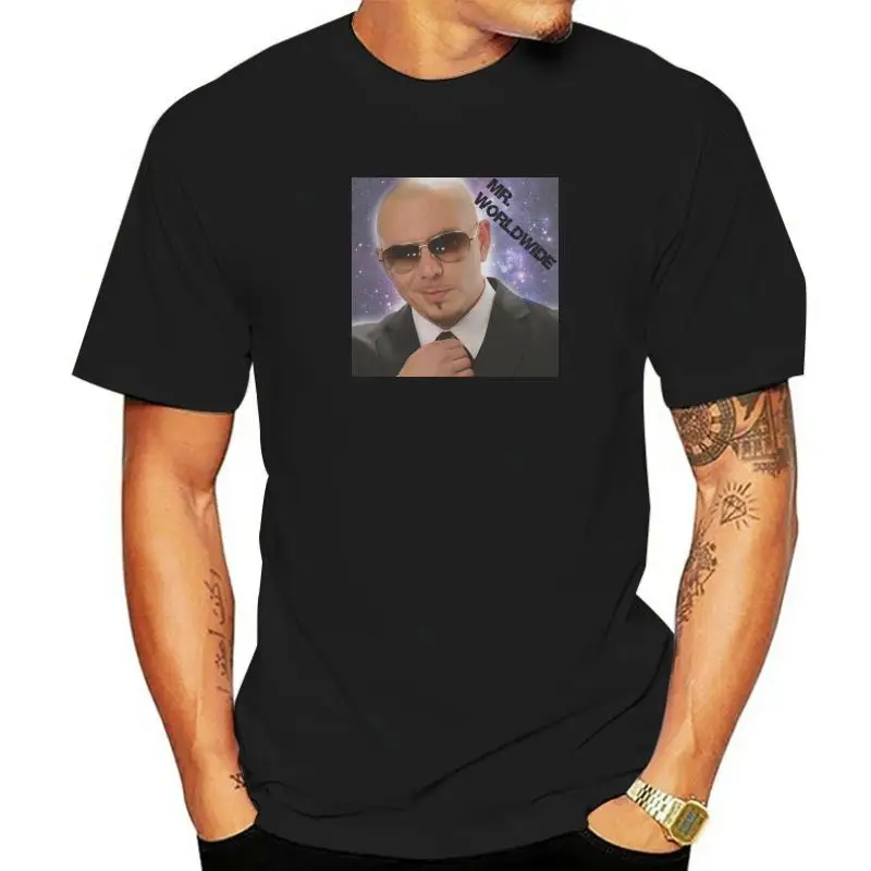 

Mr. Worldwide T Shirt for Men Cotton Leisure T-Shirt Crew Neck Tees Short Sleeve Clothing Summer