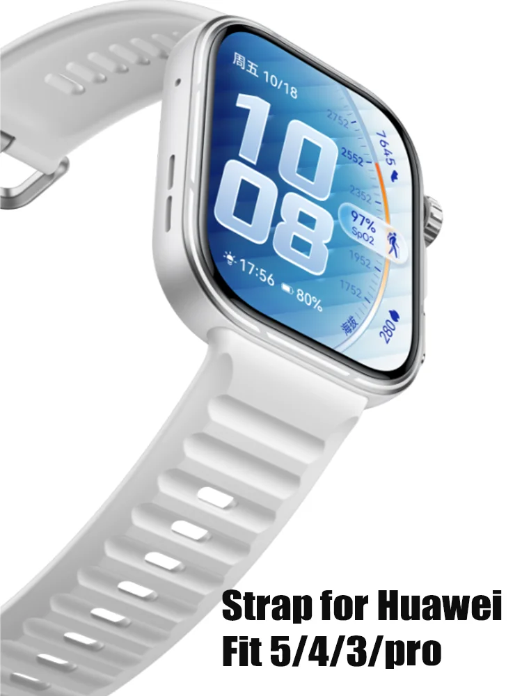 Premium Silicone Sport Strap - Breathable Bracelet Replacement