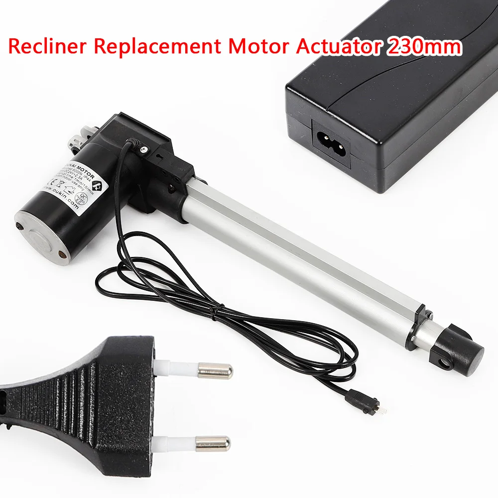 Actuador eléctrico de motor lineal de 1500 N, 250 mm, 12 V CC, para