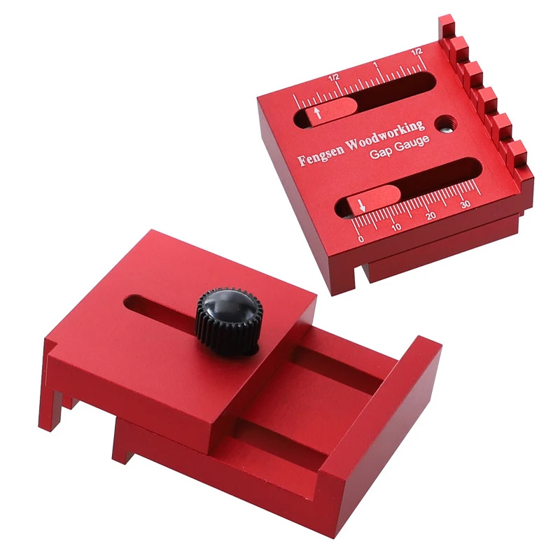 

Woodworking Gap Measuring Gauge Ruler Aluminum Alloy Depth Line Ruler Marking Gauge Depth Measuring Ruler 5-48mm 4-27mm