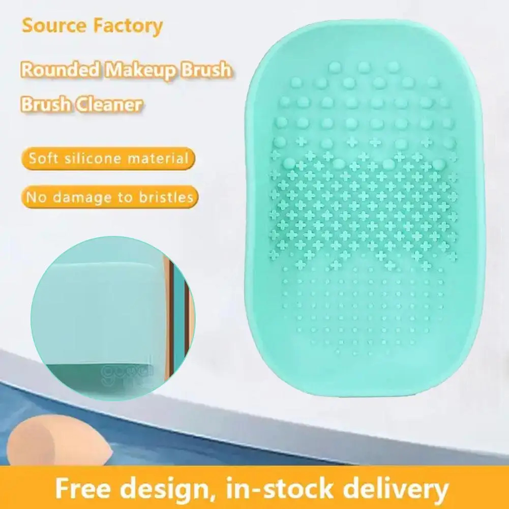 Silicone Brush Cleaner Cosmetic Make Up Washing Brush Brush Makeup Cleaner Foundation Gel Mat Board Pad Cleaning Scrubbe X4B1 1pc silicone makeup brush cleaner pad make up washing brush gel cleaning mat foundation makeup brush scrubber board tool