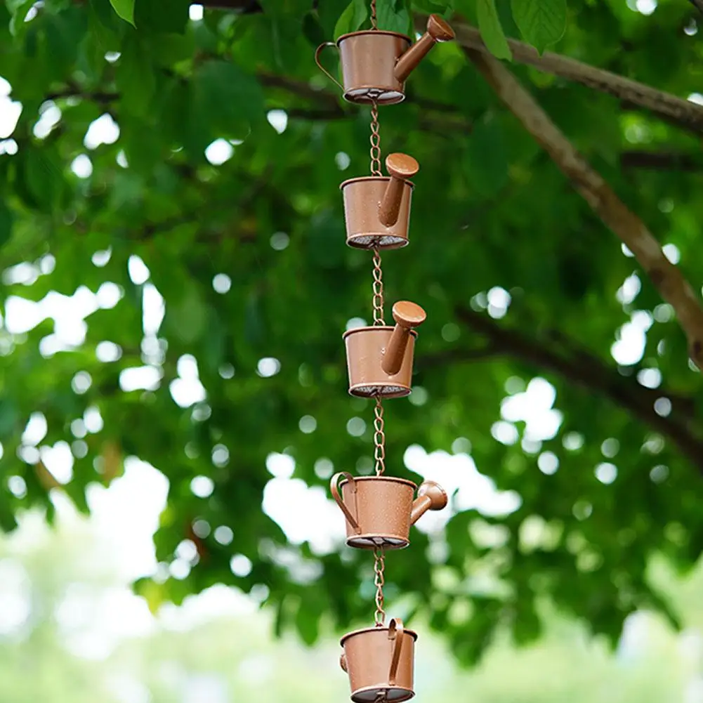 Metal Outdoor Rainwater Chain Drainage Rainwater Chain For Drainage Ditch Roof Metal Down Pipe Tool