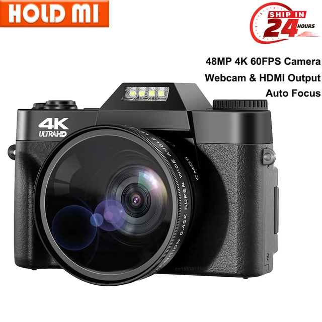 Appareil photo vintage 4K 48MP, n'aime 16X, écran rabattable, selfie,  caméscope Vlog pour la photographie, objectif Partenaires grand angle,  appareil photo numérique - AliExpress