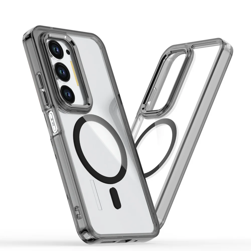 Enhanced Magnetic Metal Lens Protective Case with Magsafe Ring Compatibility