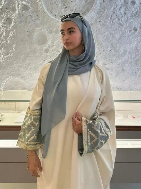 Abaya-Kimono brodé de luxe pour femmes, caftan musulman Islam, robes modestes, Abayas pour femmes, Kebaya, Eid, Dubaï, 2024 1
