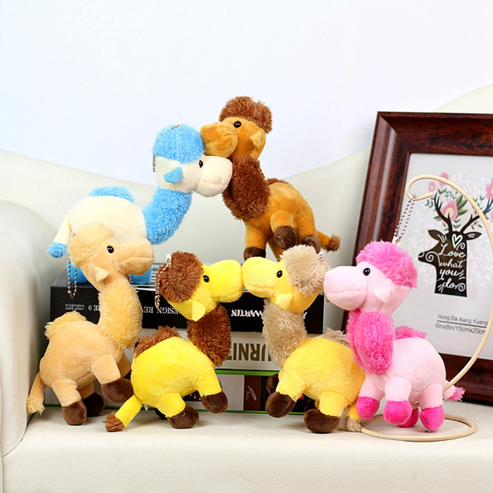 

New Stuffed Animal Keychain Cute Camel Portable Plush Doll Stuffed Toy Keychain For Backpack Hot Sale