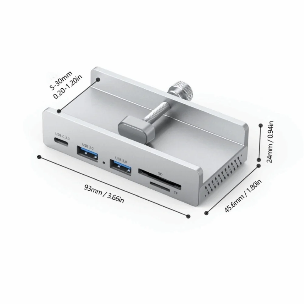 USB3.2/3.0/2.0 USB 허브 클램프 5Gbps 전원 공급 장치 USB 분배기 어댑터 범용 외부 고속 허브 노트북 액세서리