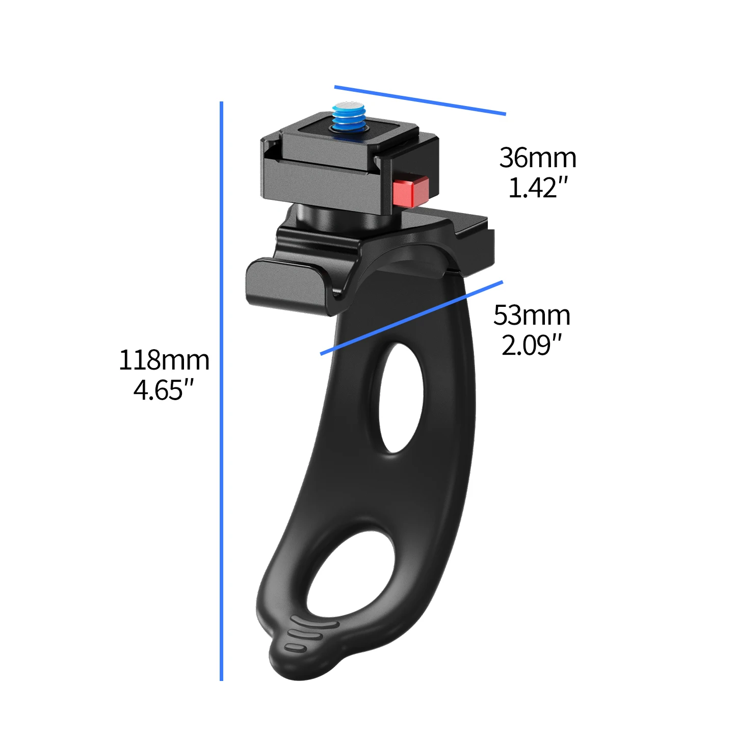 360 ° Rotierende Fahrrad- und Angel-Videodrehhalterung, flexible Montagehalterung für DJI Action, für GoPro Hero, für Stangen mit Durchmesser 22-38mm – Detail 22