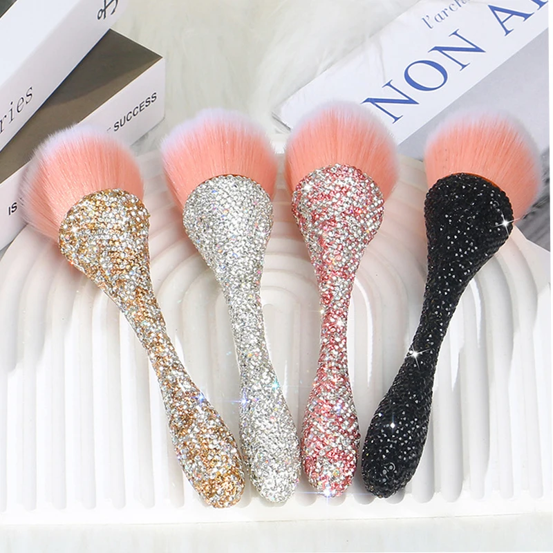 Nail Art Dust Brush For Manicure Gliter Rhinestone Cepillo removedor de polvo para artede unas UV Gel polish Dust Cleaning Tools 2
