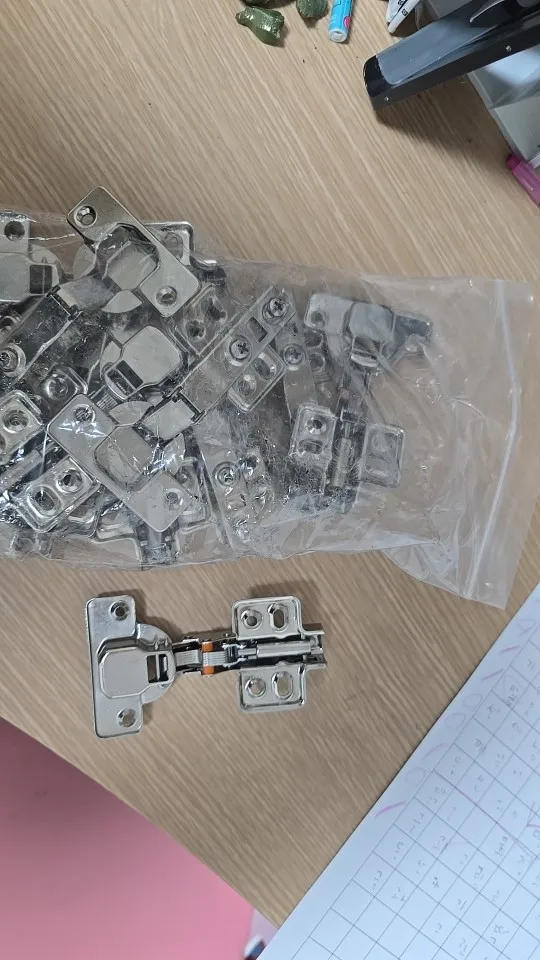 10-40 Pcs Hinges Cold Rolled Steel Hydraulic Cabinet Door Hinge Damper Buffer Soft Quiet Closing for all Cupboard Furniture photo review