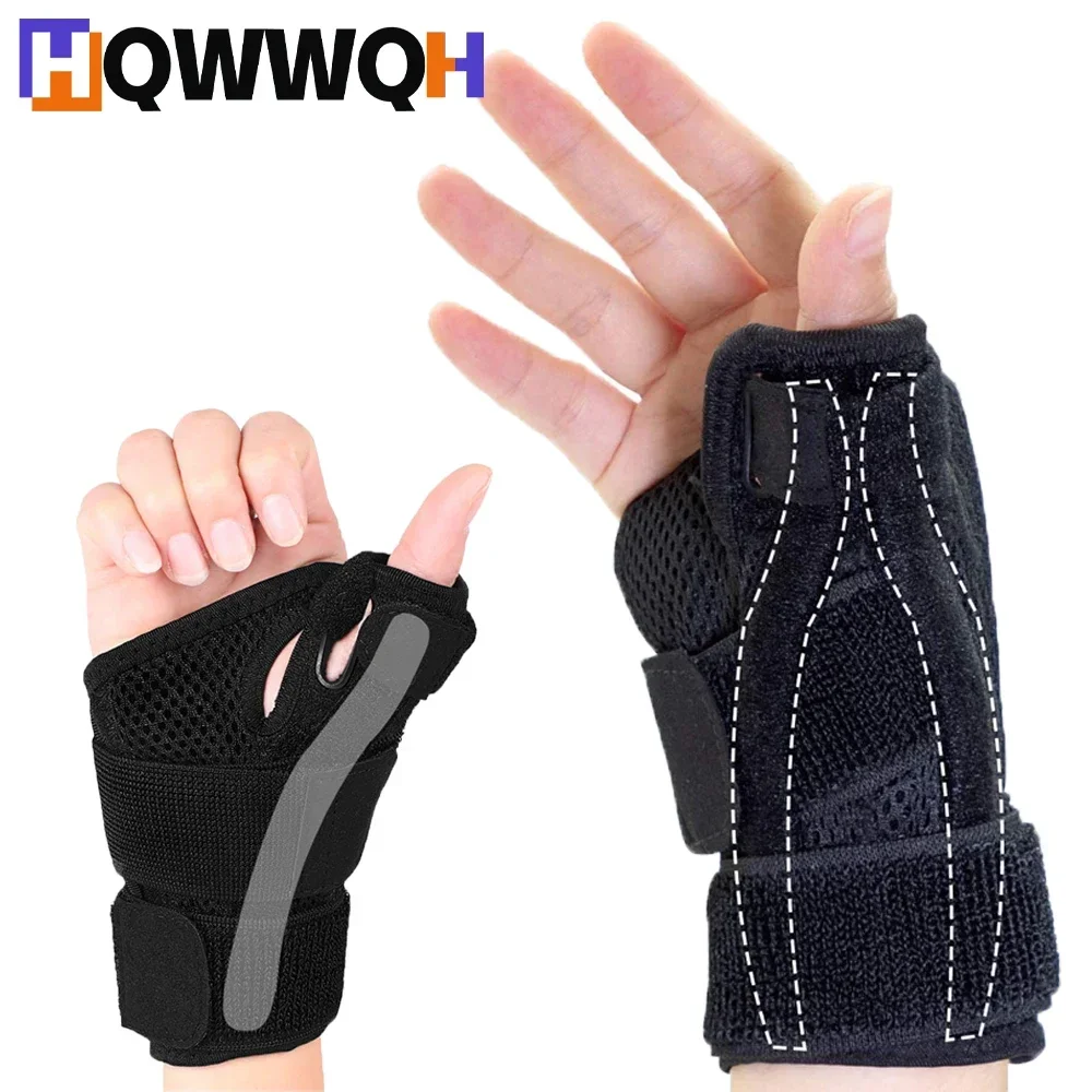 Adjustable Orthosis Thumb Brace Sport Wrist Support Wristband Left or Right Hand Holder Protective Strap Protect Finger 1Pcs