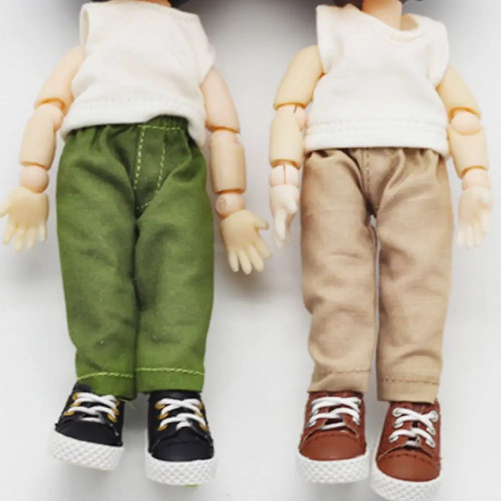 For 1/12 BJD Doll Clothes Fashion Jeans Casual Pants OB11 Clothes Trousers Girl Dress Up Toys Toys Children Birthday Gift 4