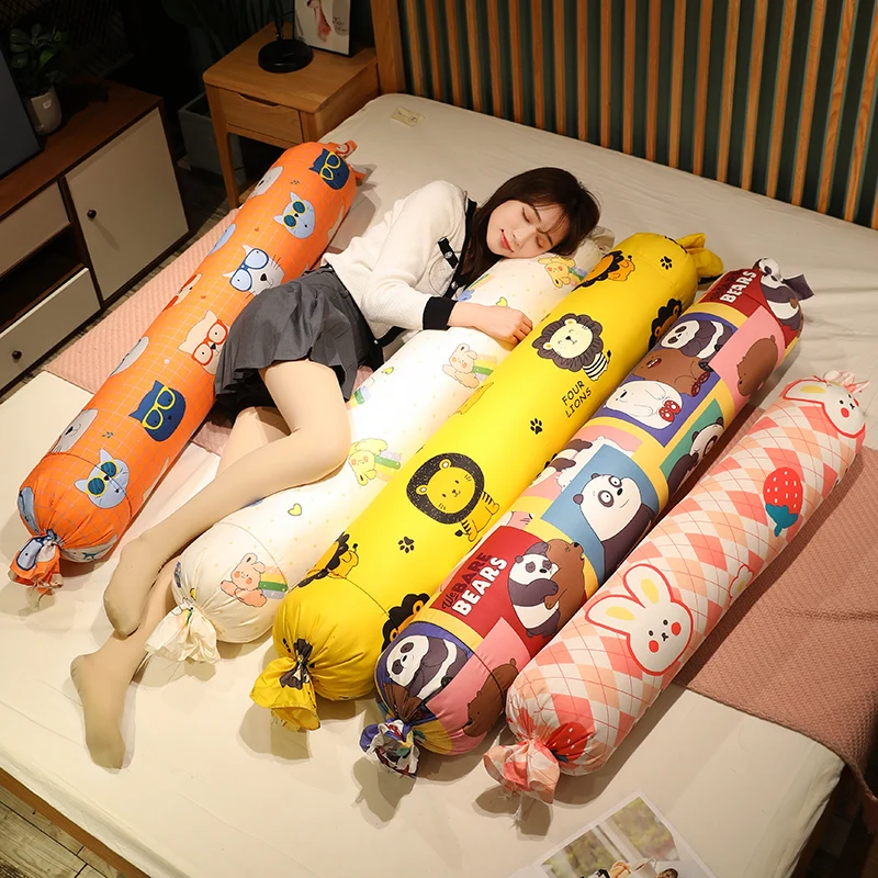 Giant Cartoon Long Plush Candy Toys Stuffed Soft Sleeping Pillow Nice