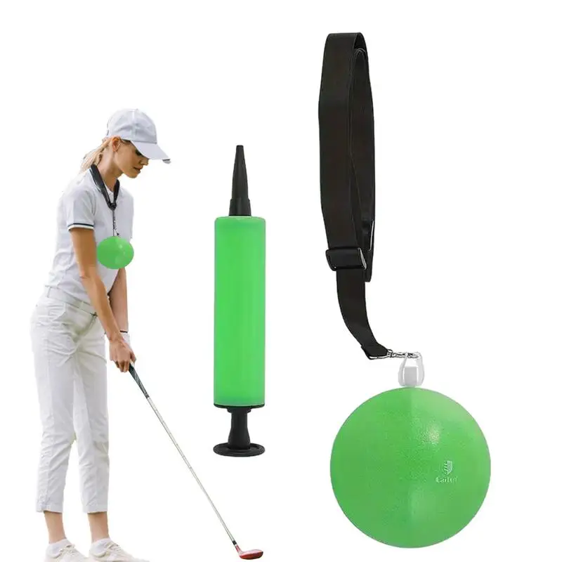 

Golf Swing Trainer Ball Smart Ball Golf Trainer With Ball Pump Portable Golf Training Equipment For Teeing Off & Putting