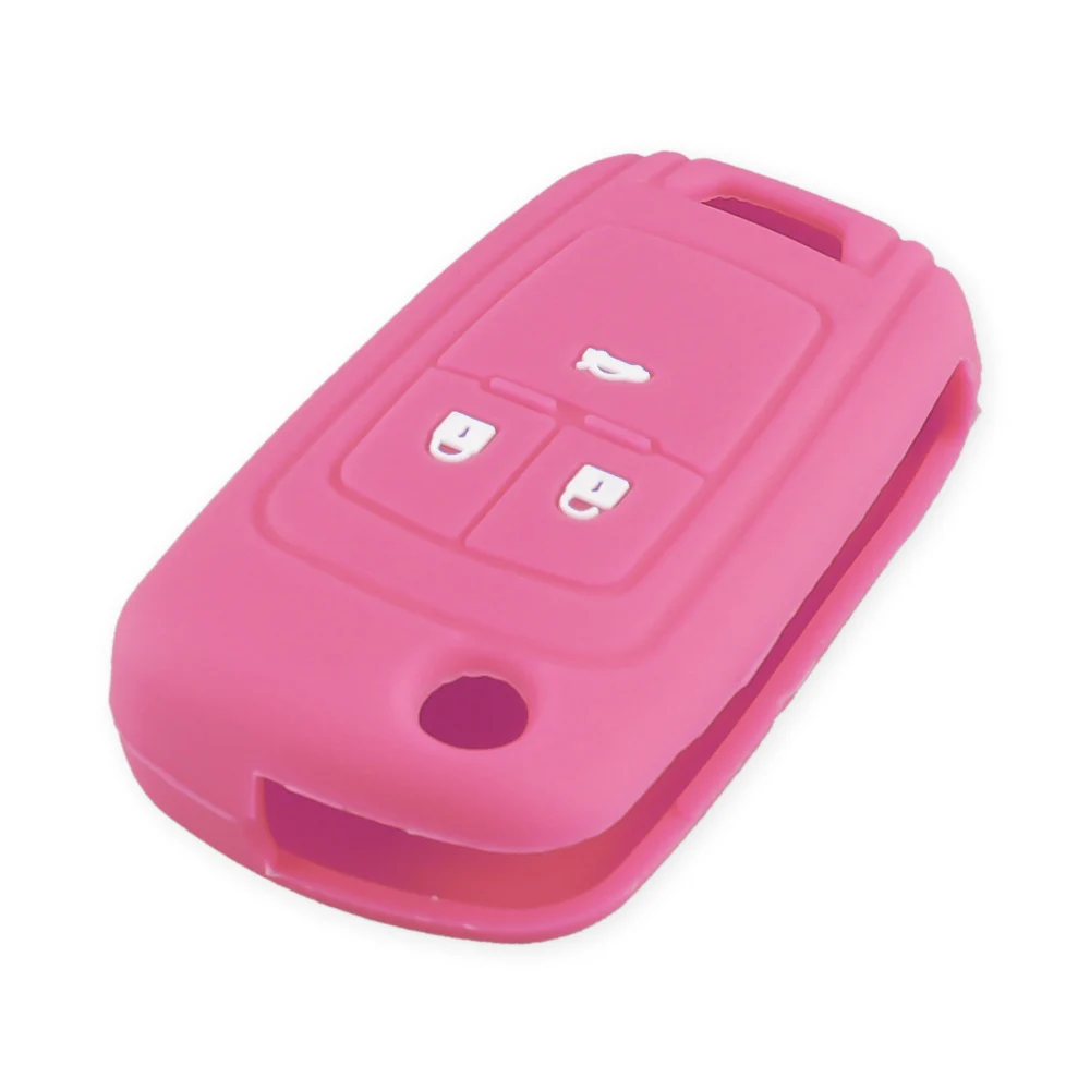 KEYYOU 2/3BT Remote Silicone Rubber Car Key Case Cover For Chevrolet Cruze Aveo Camaro Epica Lova Sail Spark OPEL Astra Corsa