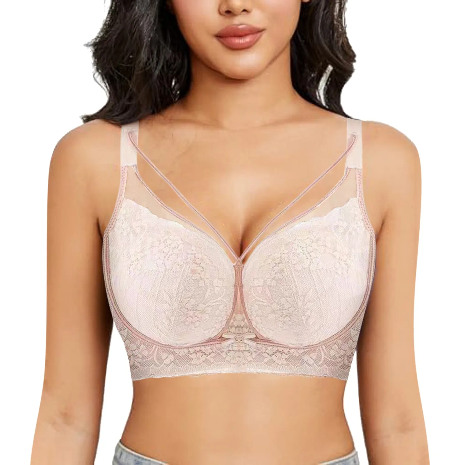 

Women's Wireless Bra With Seamless Smooth Comfort Wirefree T Shirt Bra Womens Support Bras