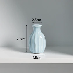 Colorful Mini Ceramic Vase - Nordic Home Decor Floral Ornament (S5 flower vase)