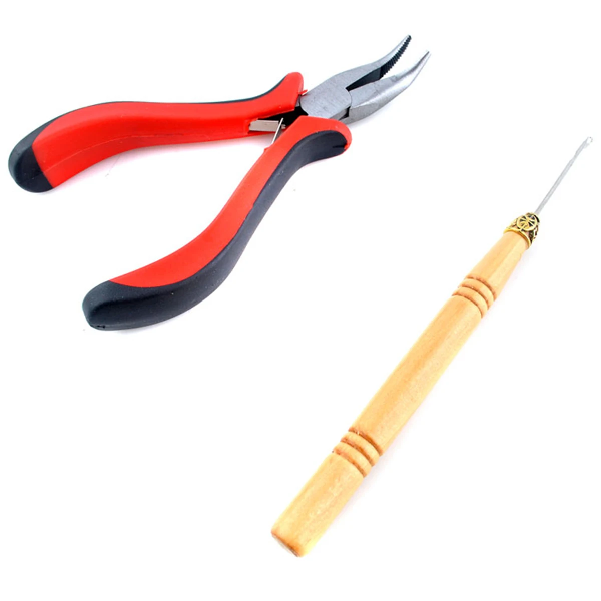 Pliers and Pulling Needle Hair Extensions Pliers Professional Hair Extension Tools