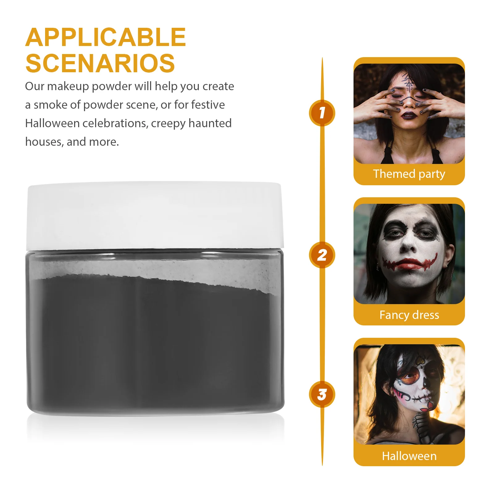 Halloween Makeup Film and Television Soot Powder Eyeshadow Palette Accessory Face Special Effect Pink Stage Performance Campus