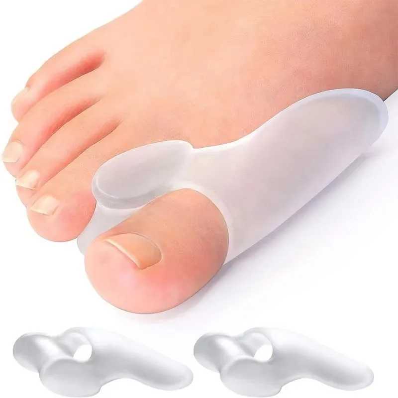 Toe Corrector 2Pcs Silicone Gel Thumb Corrector for Bunion Foot Toe Hallux Valgus