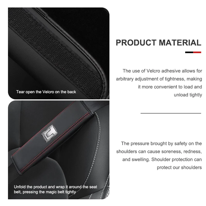 1Pcs Car Sea Belt Protect Shoulder Safety Cover Accessories For TANK Great Wall 300 400 500 700 800
