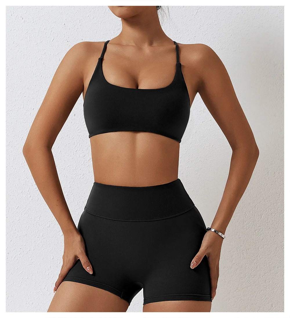 

EINYOO Women Athleisure Fitness Bodysuit Two Piece Yoga Sets Seamless Jumpsuit Sports Gym Workout Active Wear Zevity Traf Y2K