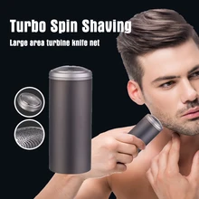 

Portable Electric 3D floating Shaver for Men Washable Mini Beard Trimmer Small Size Quick Charging Clean Brush Travel Men Razors