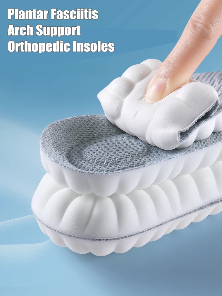 Plantillas para aliviar la fascitis Plantar, almohadillas ortopédicas con absorción de impacto para los pies, 1 par