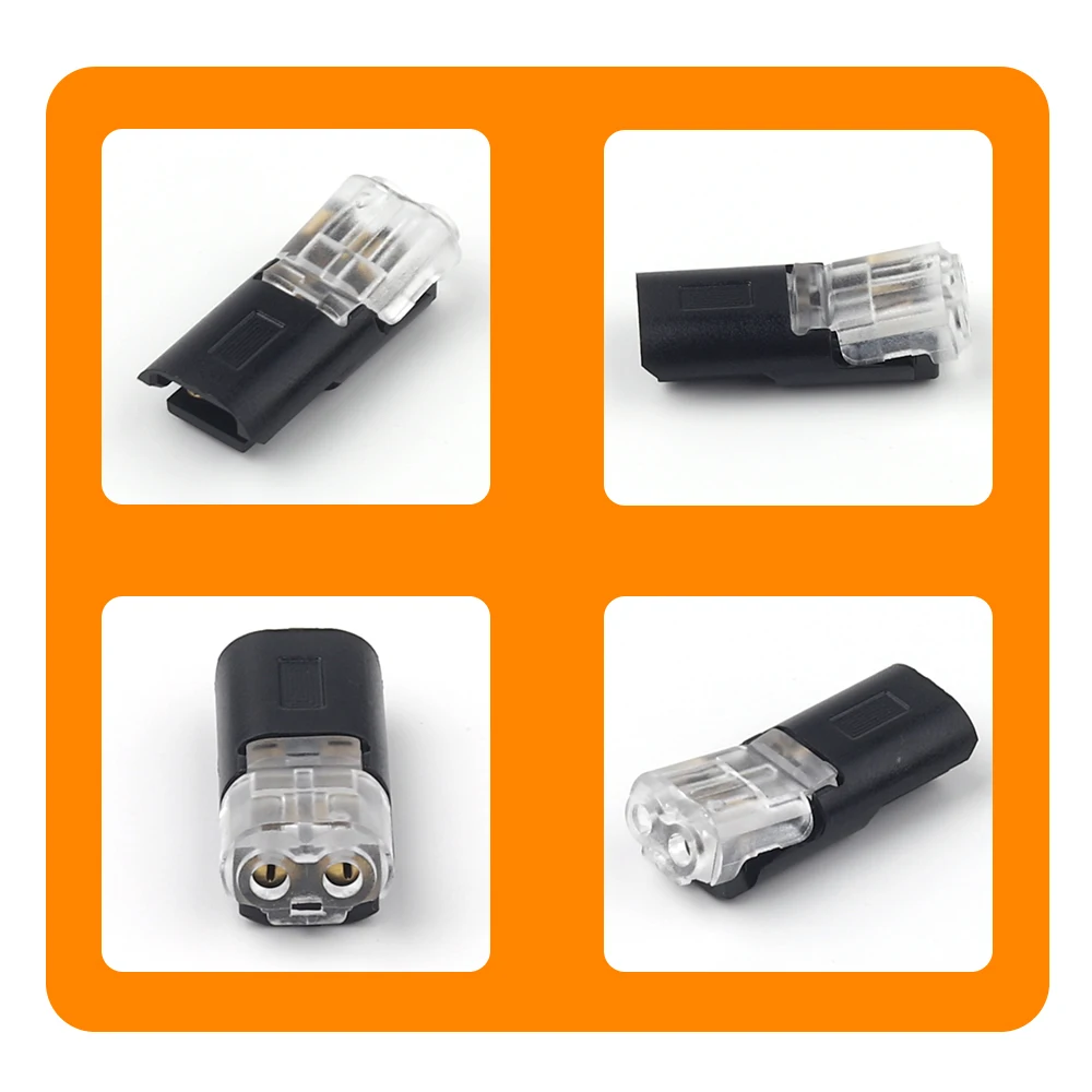 2 Pin Way Plug Electrical Connectors 10pcs electrical connectors plug Waterproof Car Wire Cable Automotive Electrical Connector Strip Terminal Connection