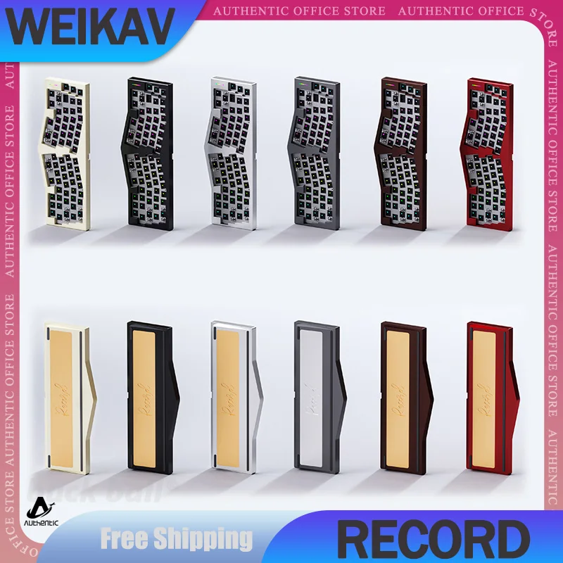 

Weikav Record Alice Mechanical Gamer Keyboard Kit 67Keys RGB Aluminium Customized Wired Keyboard Hot Swap Gaming Keyboard Gifts