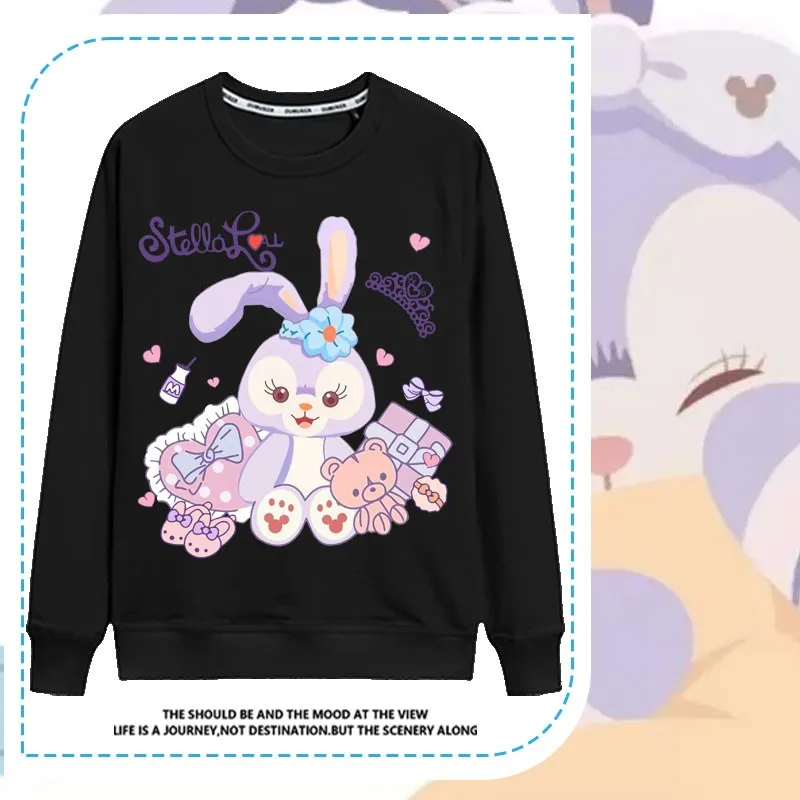 

Star Delu Co-signed Long Sleeve T-shirt Girl Big Child Little Girl T-shirt Cute Disney Cartoon Children's Clothes