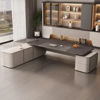 تخصيص أثاث المكاتب الخشبية رئيس الجداول الأثاث الخشبي الرئيس التنفيذي مدير مكتب الكمبيوتر مدير التنفيذي 3