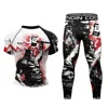 New MMA Men Rashguard Jiu Jitsu T Shirts+Pant Suit BJJ Muay Thai Boxing Sports Sweater Shorts Gym Kickboxing Rash Guard Jerseys 6