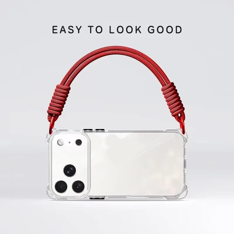 Versatile Crossbody Phone Case with Lanyard and Necklace Strap