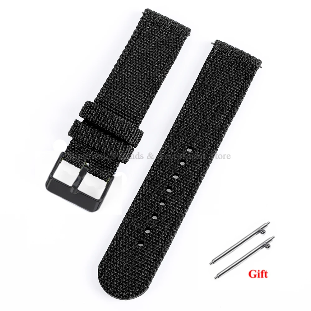 Versatile Nylon Canvas Sport Watch Band – Soft, Quick-Release Bracelet