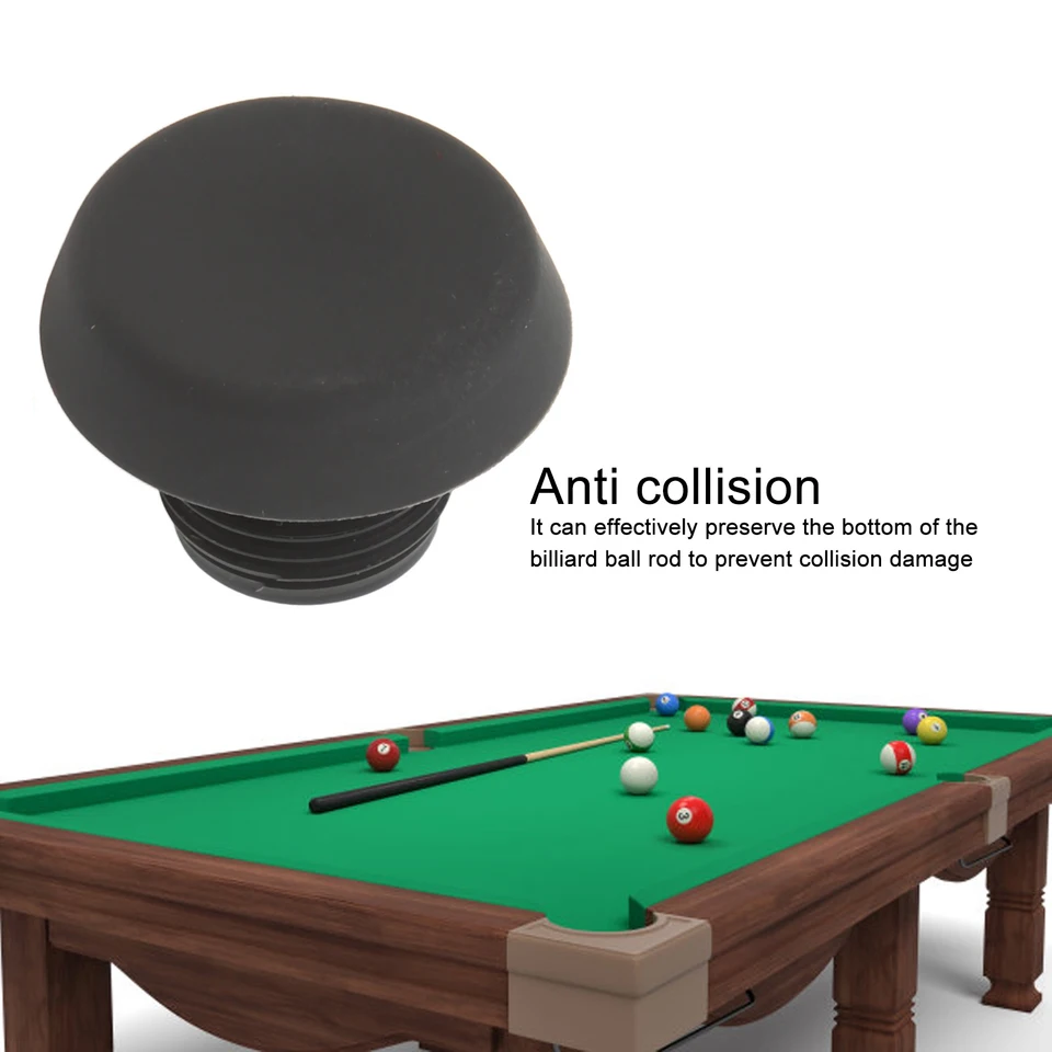 Bouchon De Fond De Queue De Billard En Caoutchouc Et Alliage D'aluminium - Protection Contre Les Chocs, Diamètre Filetage 1.37 Cm