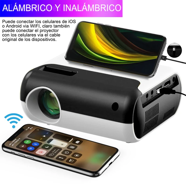 Salange-miniproyector Led P80 Para El Hogar, Proyector Portátil De