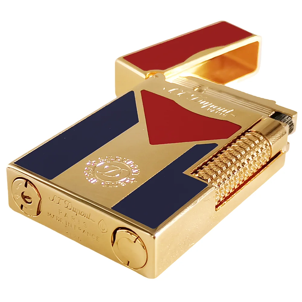 Cuban Gas Lighter Metal Lacquer Cuba Flag Cigarette Accessories Smoking Gadgets Men Collection Father Gifts 5