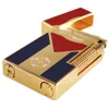 Cuban Gas Lighter Metal Lacquer Cuba Flag Cigarette Accessories Smoking Gadgets Men Collection Father Gifts 5
