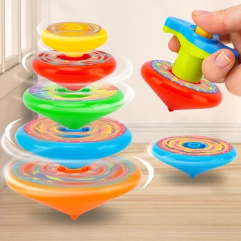 Hot Stacked Spinning Top Launcher Gyroscope Set toy Colorful & Fun Kids Toys for Flying Stacking Games Party Favors & Boys Gifts 1