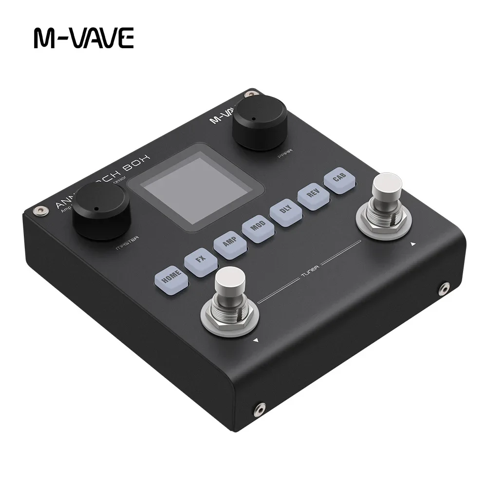 M-VAVE BLACK BOX Annblack Blackbox Guitar / Bass AMP Modeler Multi Effects Processor Rechargeable For Electric Guitar Bass